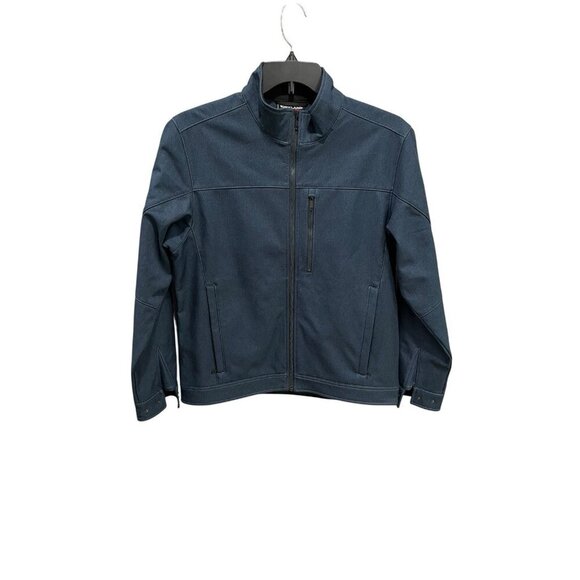 Kirkland Signature Men's Medium 3-Layer Water Resistance Jacket Dark Blue Zip Up - Picture 8 of 11